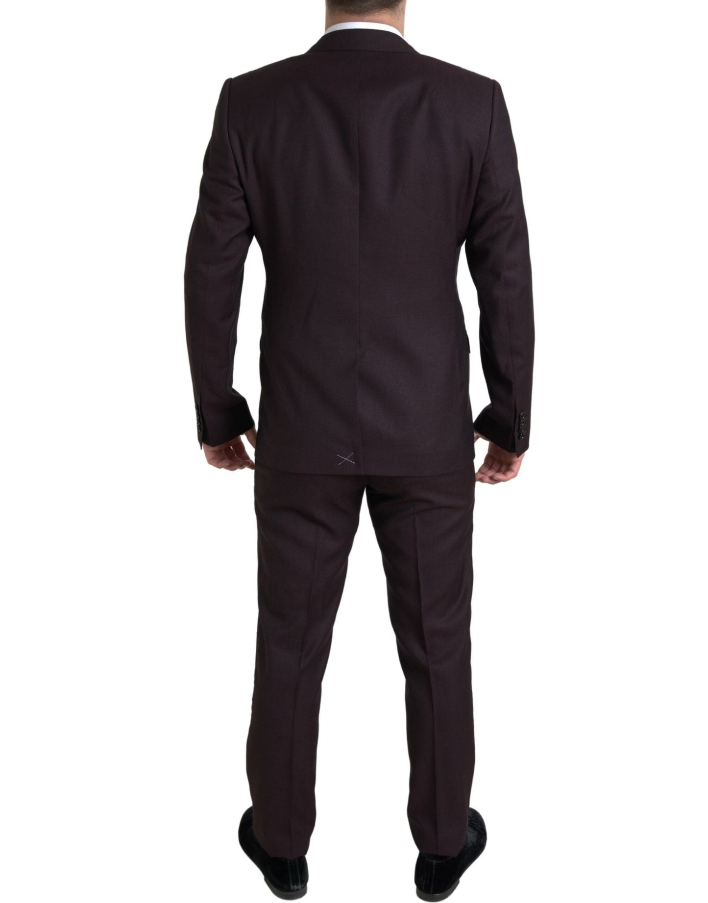 Dolce & Gabbana Maroon 2 Piece Single Breasted MARTINI Men's Suit