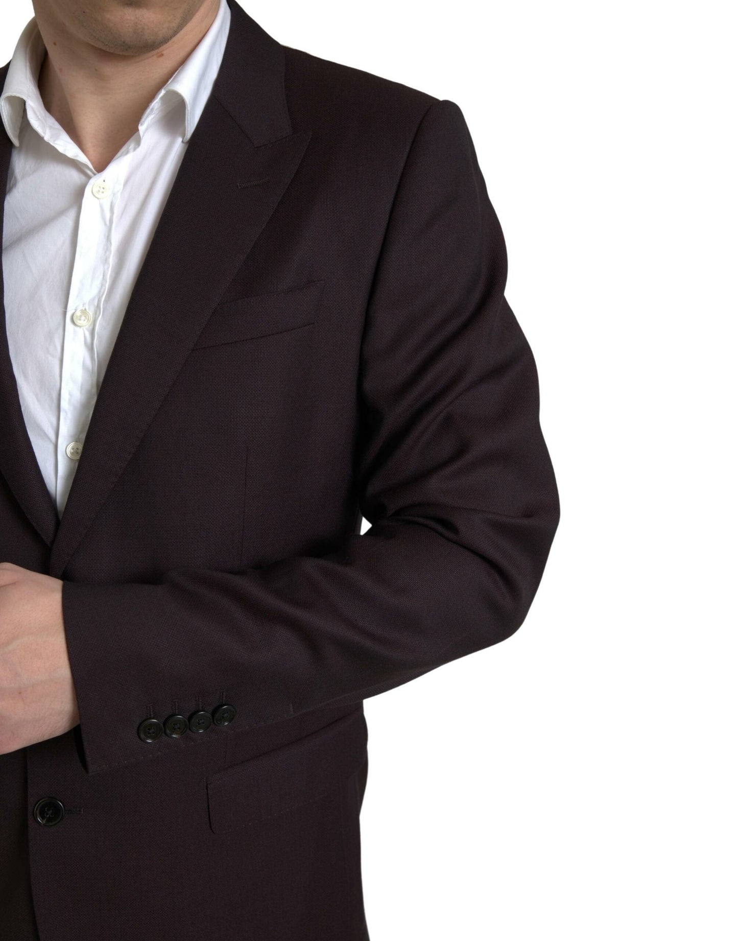 Dolce & Gabbana Maroon 2 Piece Single Breasted MARTINI Men's Suit