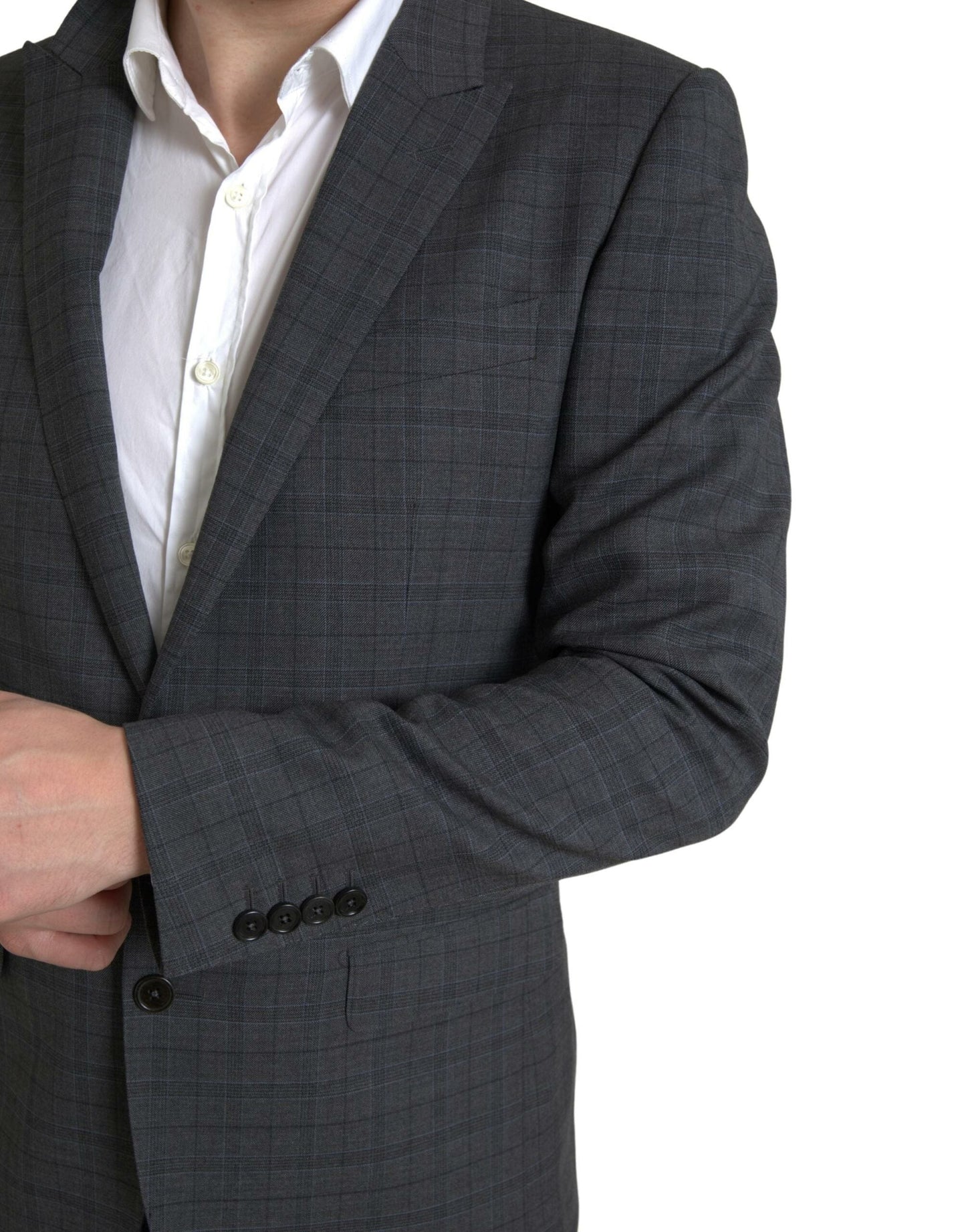 Dolce & Gabbana Gray 2 Piece Single Breasted MARTINI Men's Suit