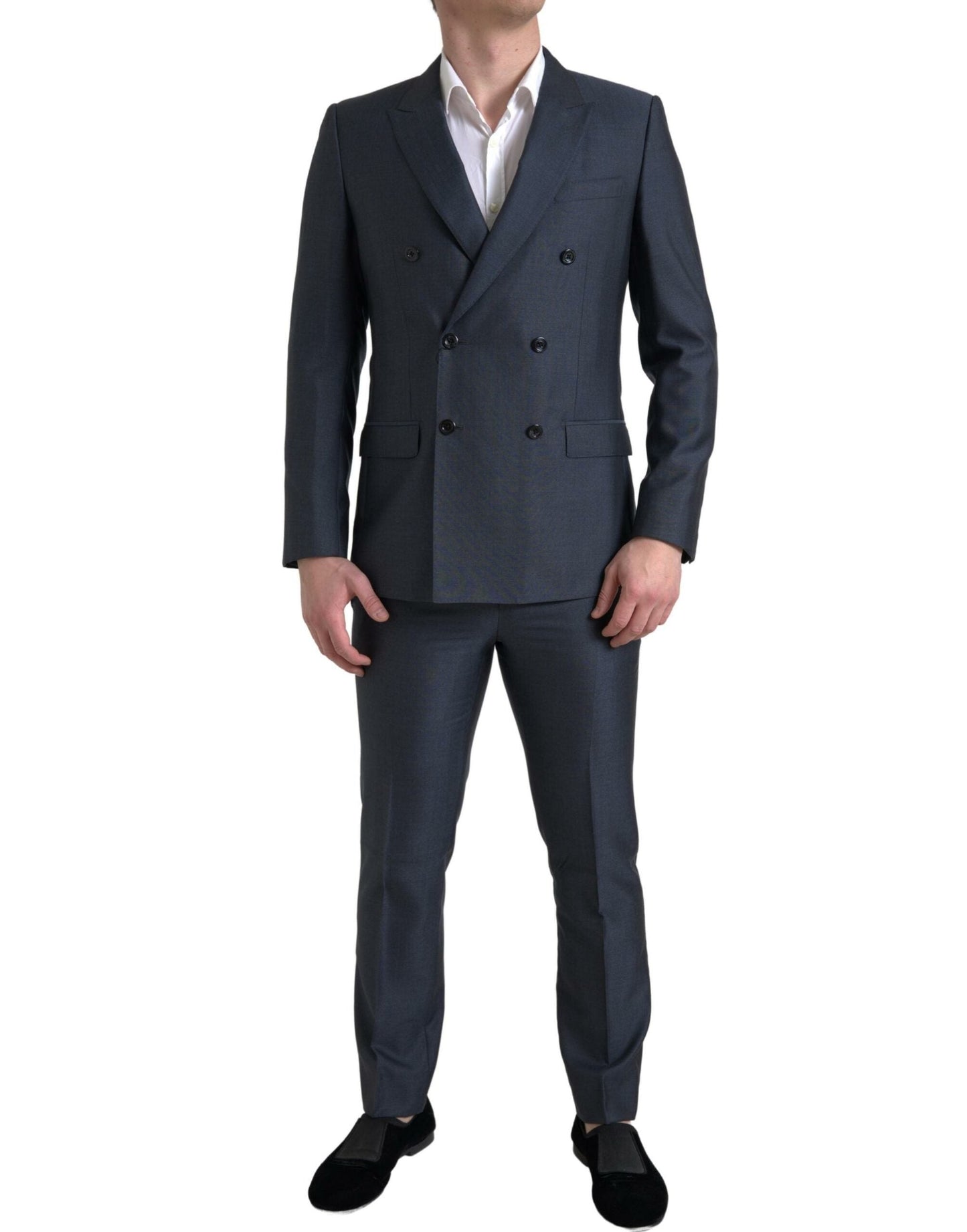 Dolce & Gabbana Blue 2 Piece Double Breasted MARTINI Men's Suit