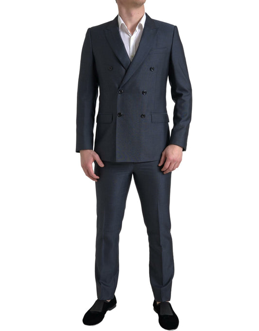 Dolce & Gabbana Blue 2 Piece Double Breasted MARTINI Men's Suit
