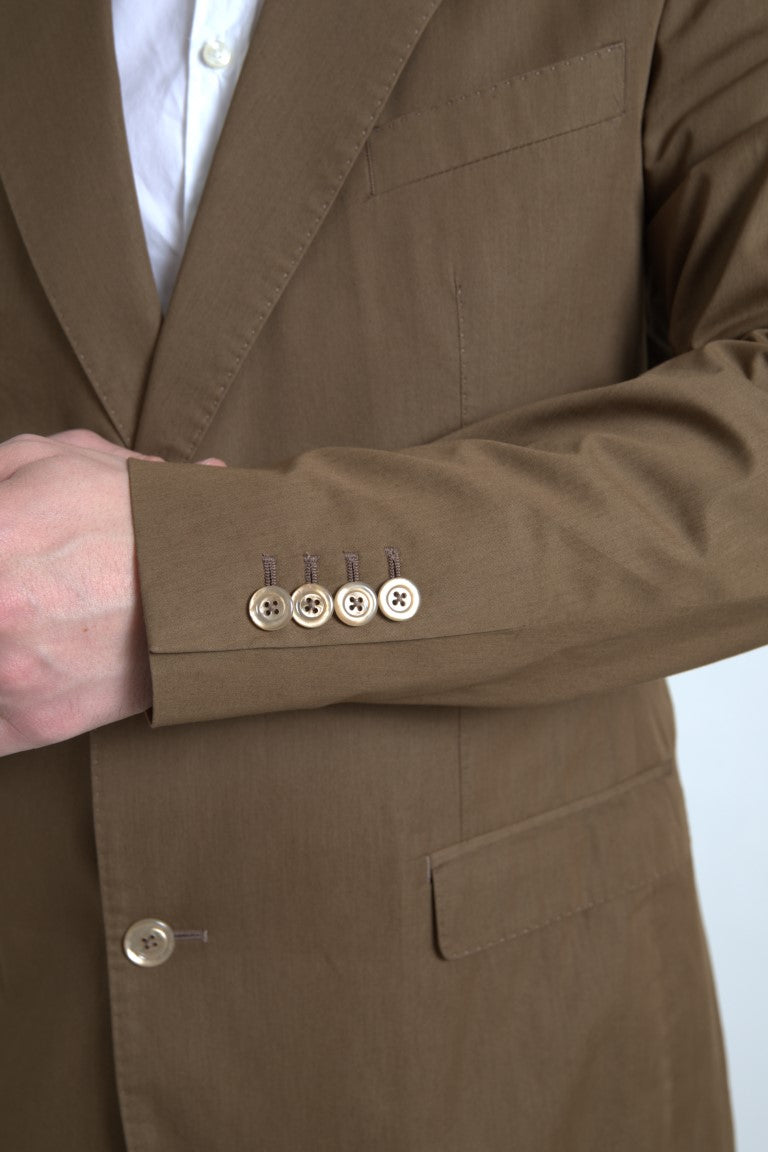 Dolce & Gabbana Brown 2 Piece Single Breasted TAORMINA Men's Suit