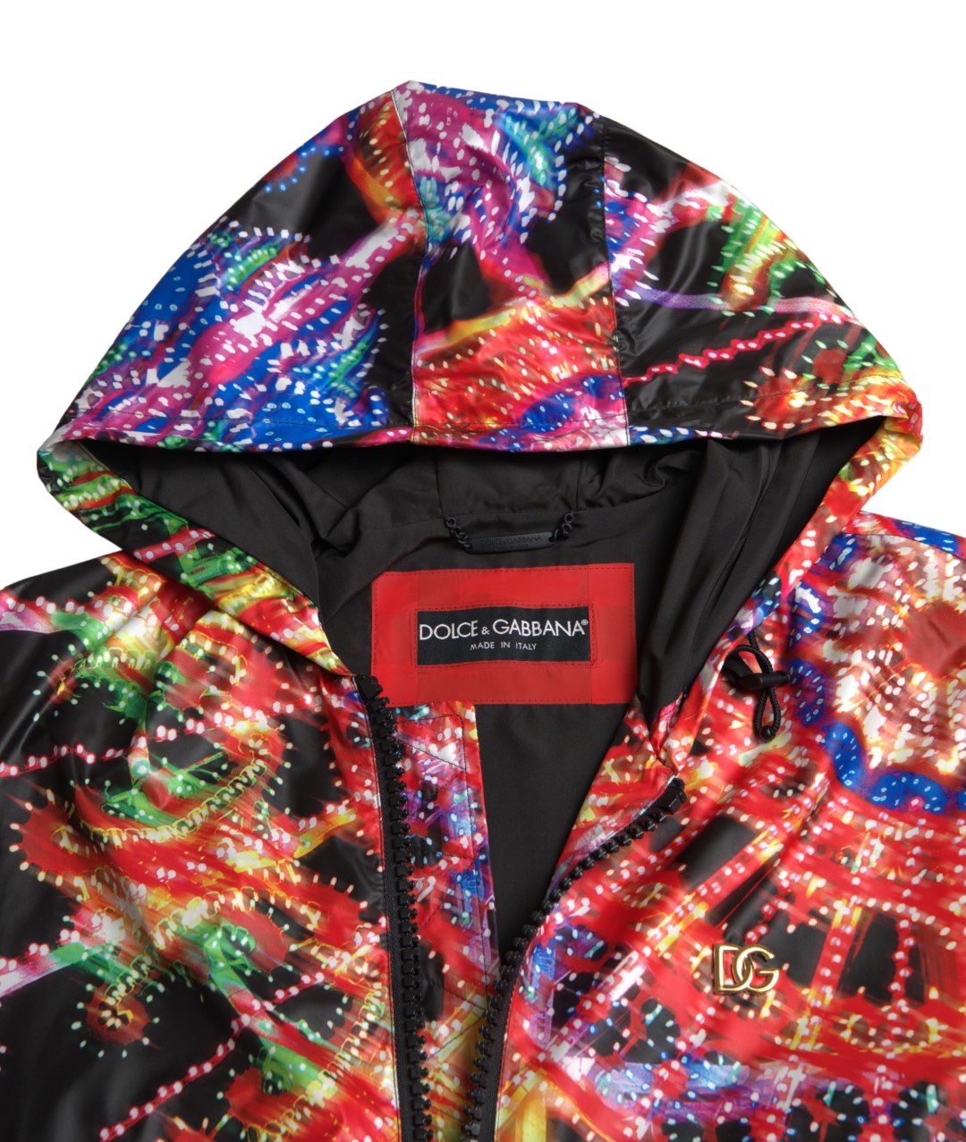Dolce & Gabbana Multicolor Hooded Sweatshirt Men's Sweater