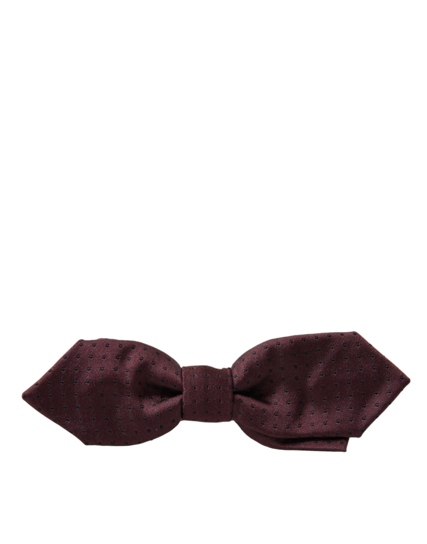 Dolce & Gabbana Red Bordeaux Silk Slim Adjustable Neck Papillon Bow Men's Tie