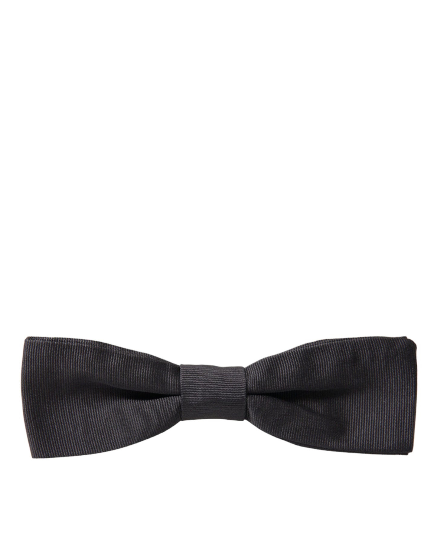 Dolce & Gabbana Dark Gray Silk Adjustable Neck Men Papillon Bow Men's Tie