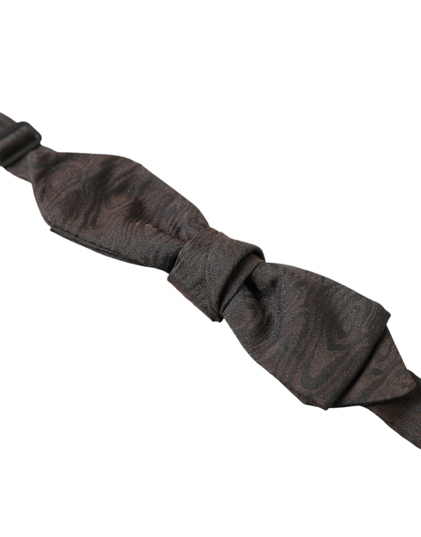 Dolce & Gabbana Brown Polyester Silk Adjustable Neck Men Papillon Bow Men's Tie