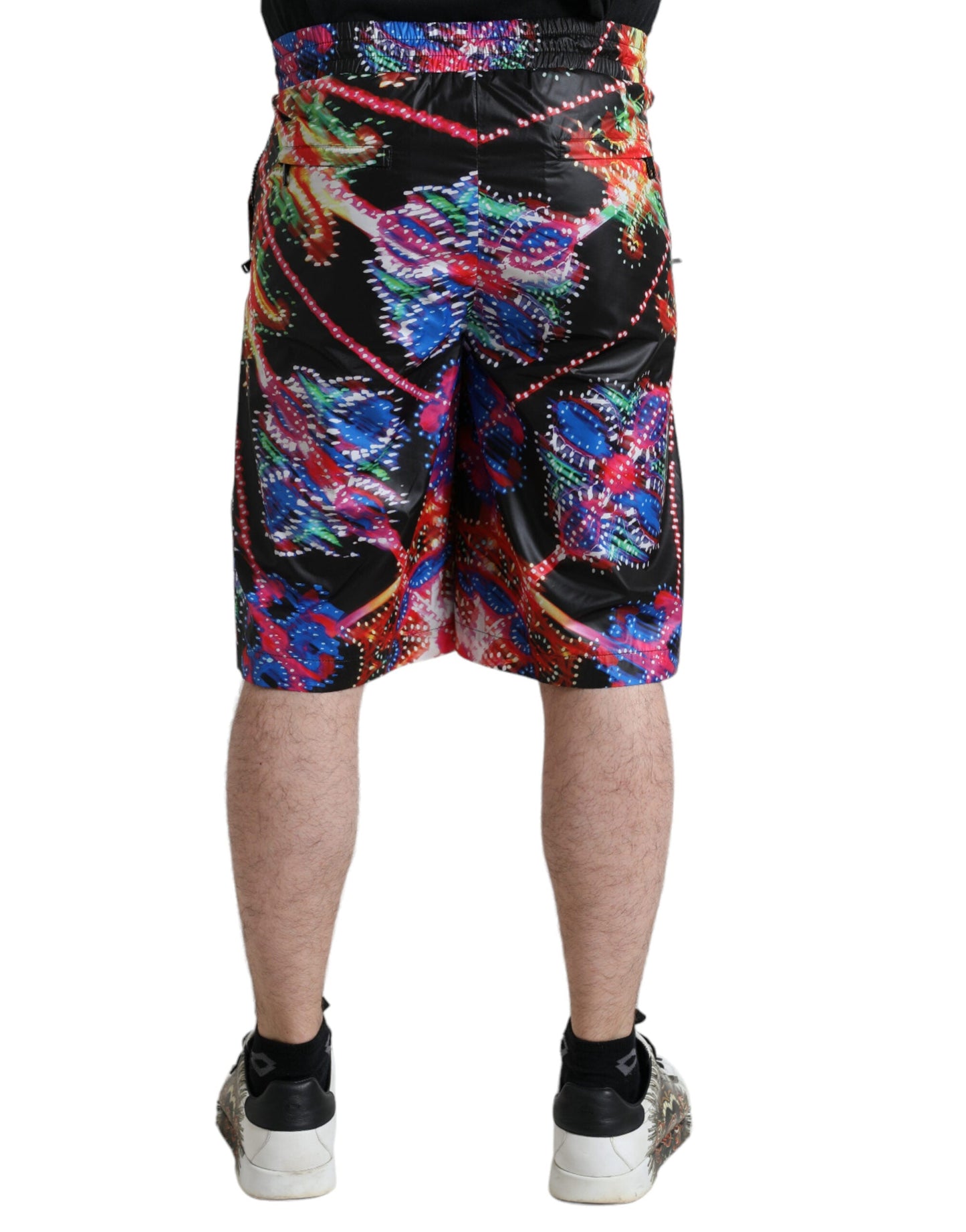 Dolce & Gabbana Multicolor Luminarie Print Men Bermuda Men's Shorts