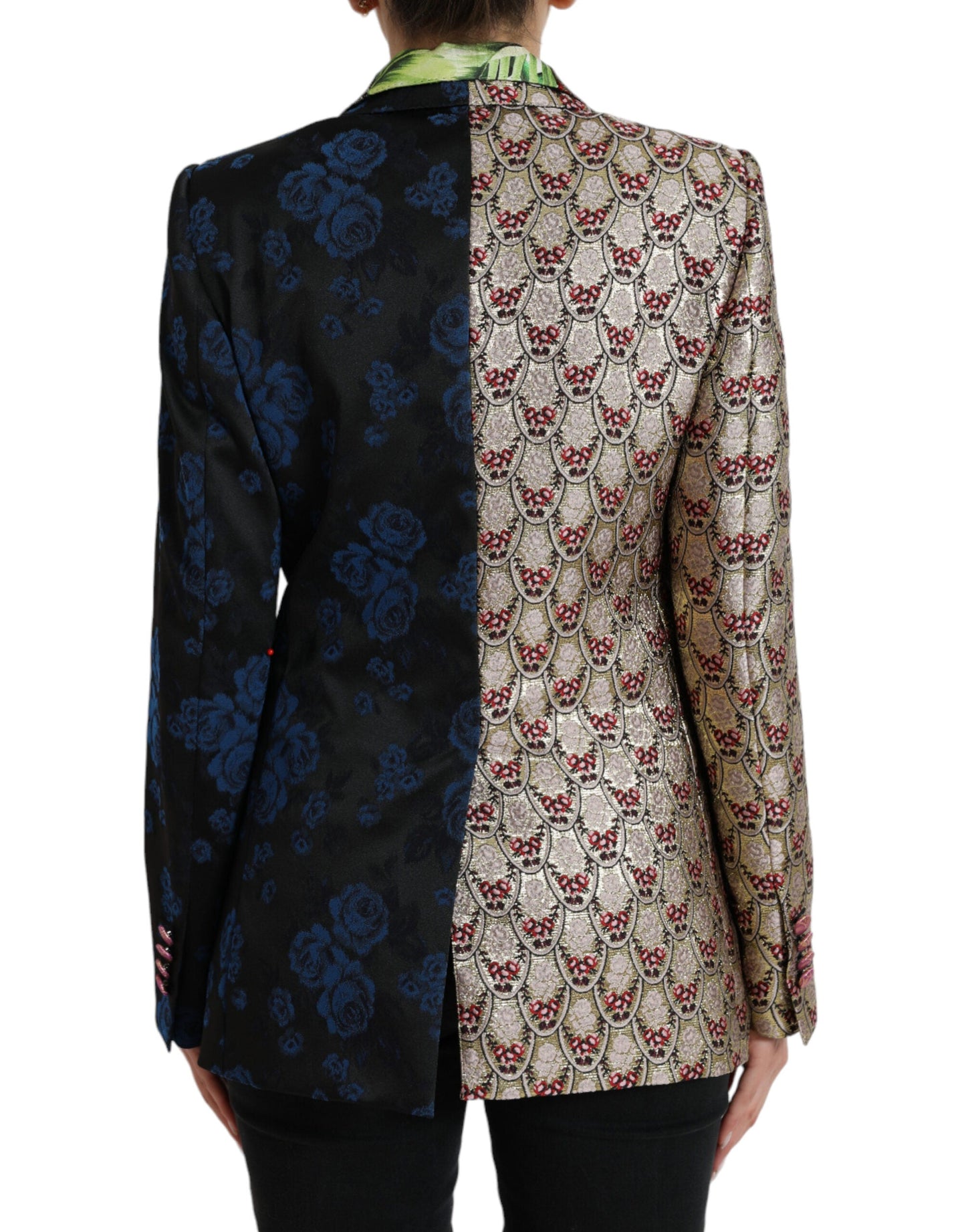 Dolce & Gabbana Multicolor Floral Patchwork Jacquard Women's Jacket