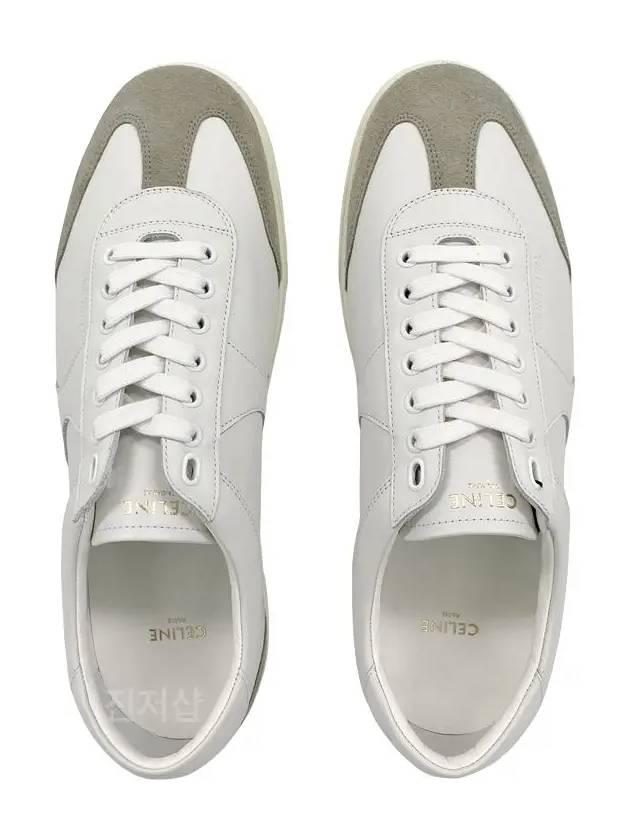 CELINE Men's Triomphe Low Top Sneakers White