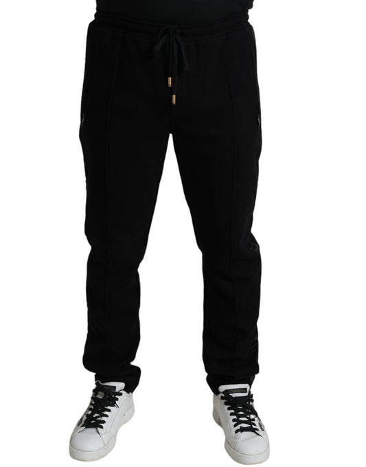 Dolce & Gabbana Black Cotton Skinny Jogger SweatMen's Men's Pants
