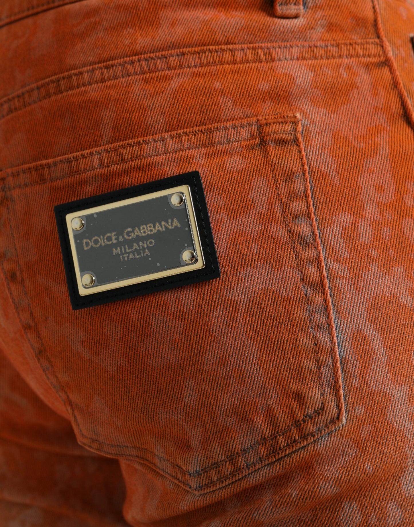 Dolce & Gabbana Multicolor Ombre Cotton Slim Fit Denim Men's Jeans