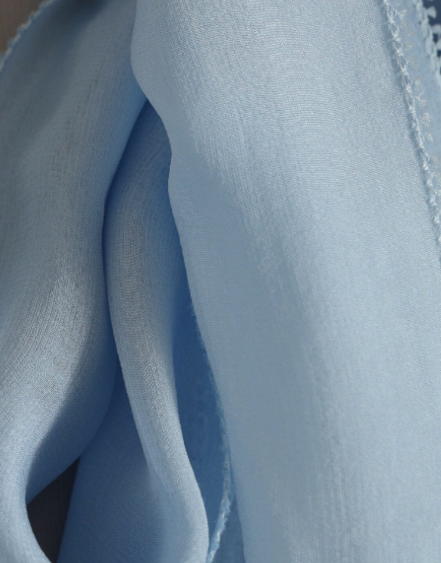 Dolce & Gabbana Blue Long Sleeves Ascot Collar Blouse Women's Top