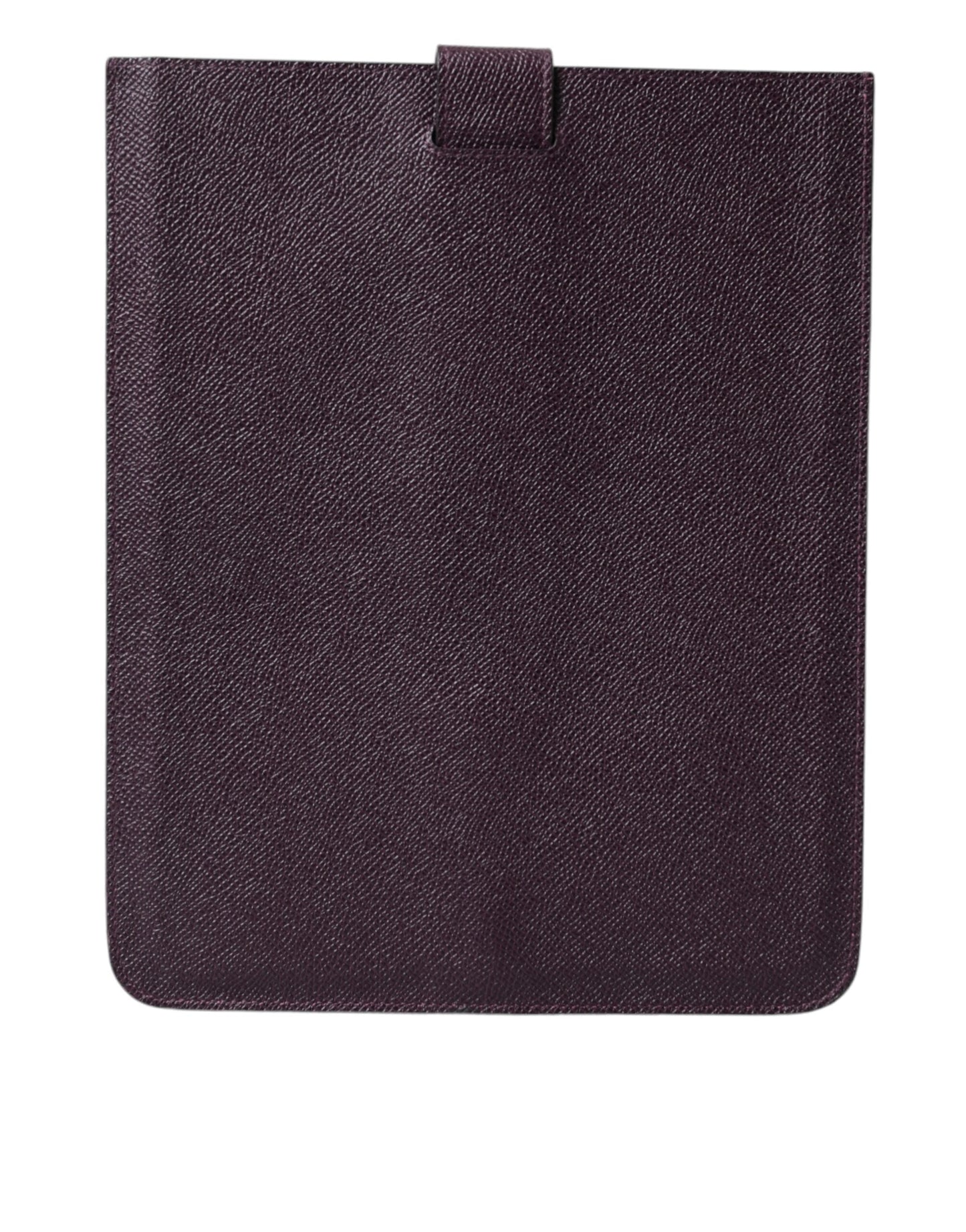 Dolce & Gabbana Dark Brown Leather Logo Plaque Cover Sleeve Tablet Women's Case