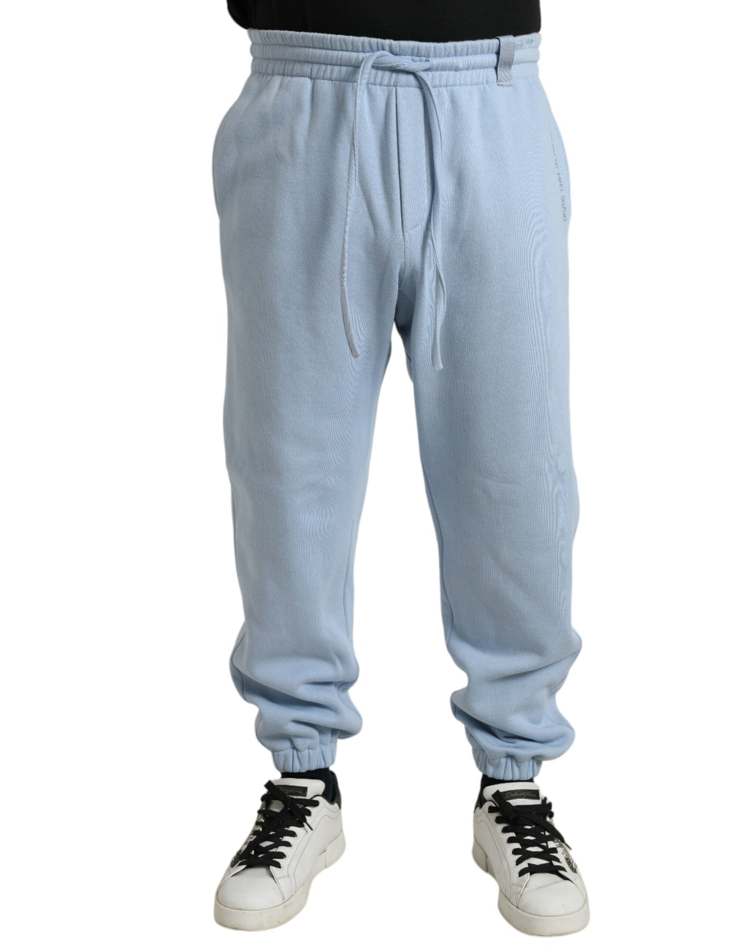 Dolce & Gabbana Light Blue Cotton SweatMen's Men Jogger Men's Pants