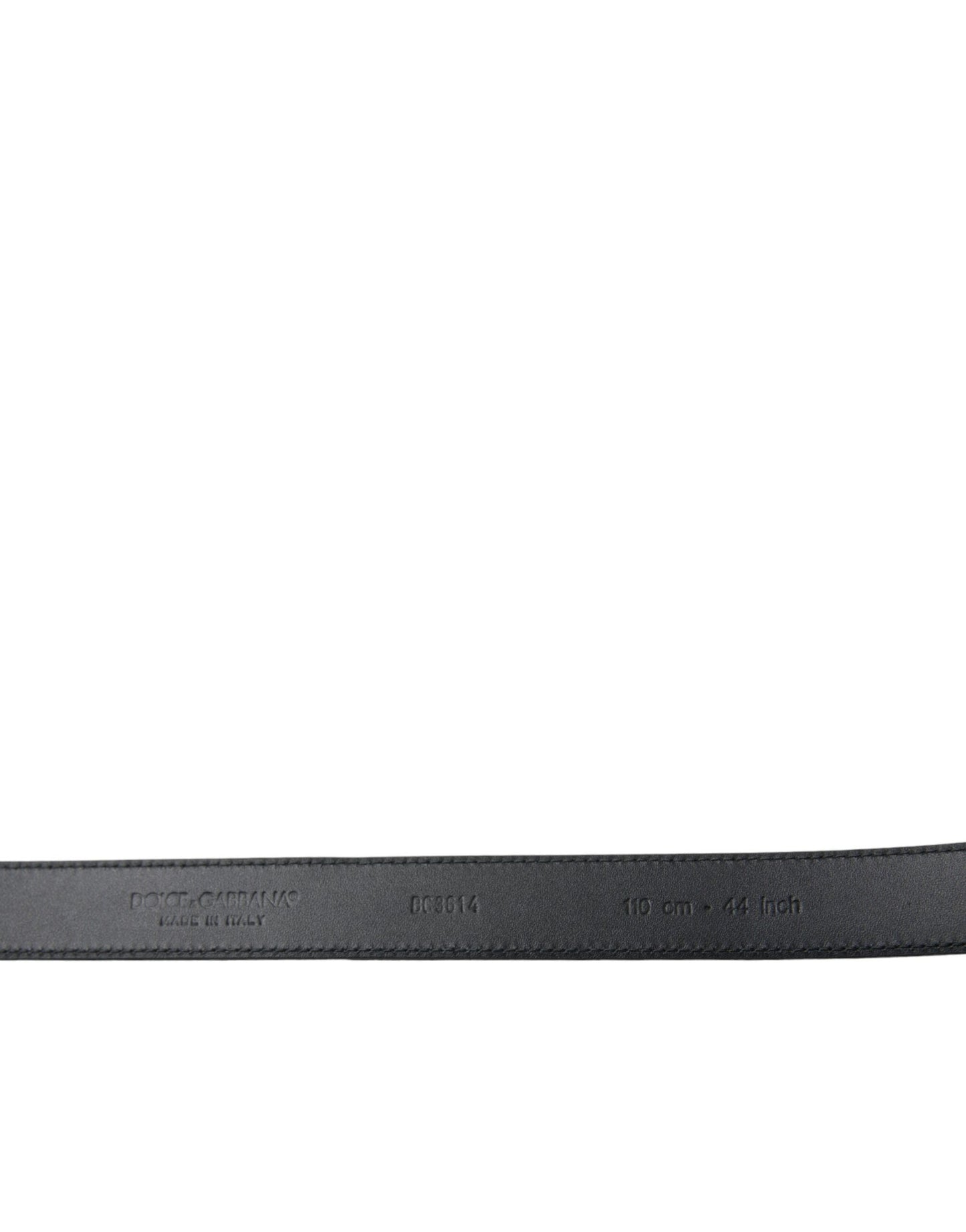 Dolce & Gabbana Black Suede Leather Gold Metal Buckle Men's Belt