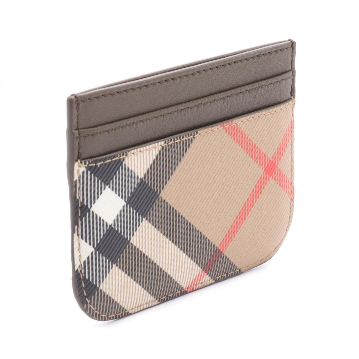 Burberry    Coated Canvas Pvc Leather Card Case ()
