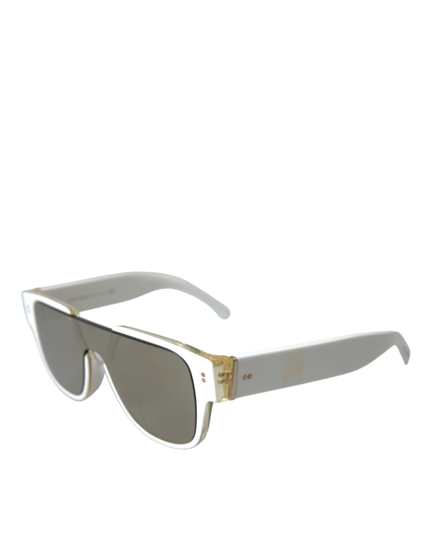 Dolce & Gabbana White Acetate Mirror Lenses DG4356 Women's Sunglasses