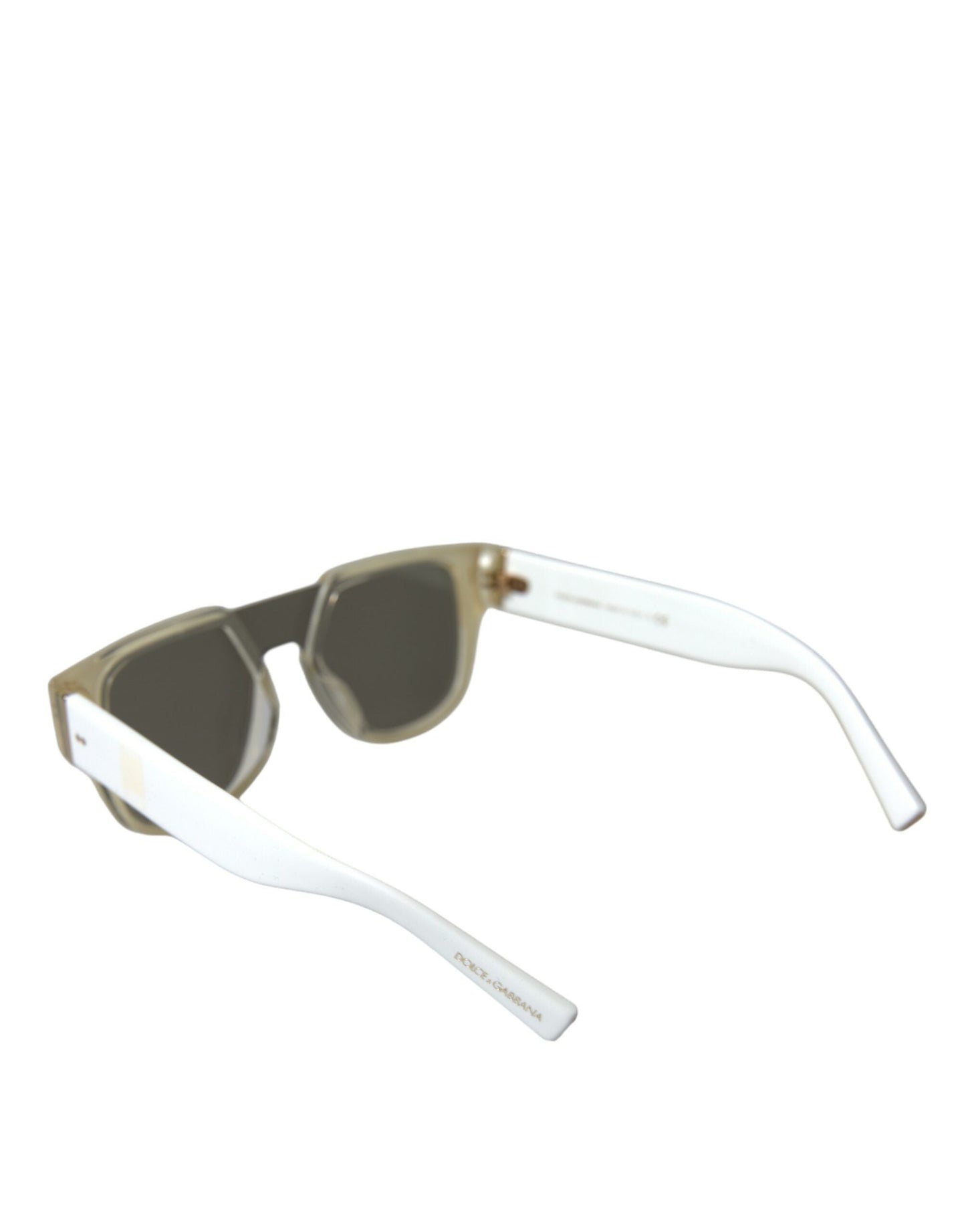 Dolce & Gabbana White Acetate Mirror Lenses DG4356 Women's Sunglasses