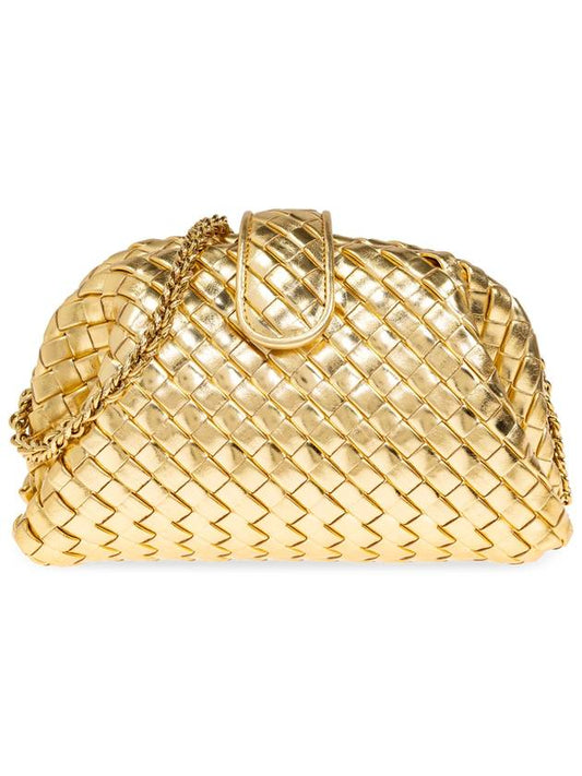 Bottega Veneta Bottega Veneta Small Lauren Shoulder Bag, Women's, Gold