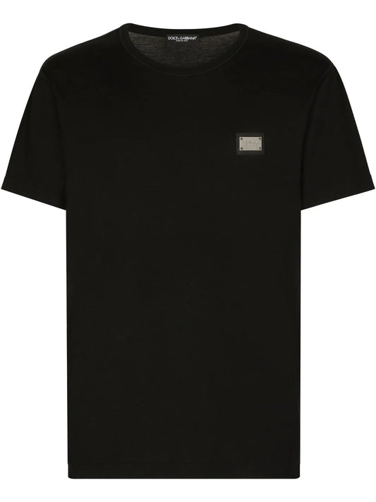 Dolce & Gabbana Men T-Shirt With Logo Plaque