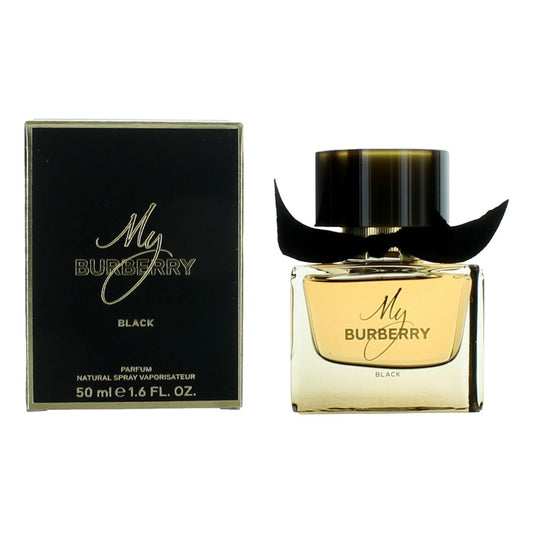 2pcs My Burberry Black by Burberry, 1.6 oz Eau De Parfum Spray for Women
