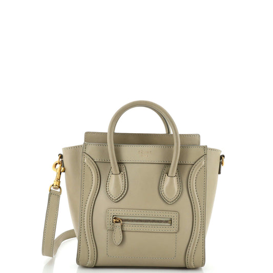 Celine Luggage Bag Smooth Leather Nano