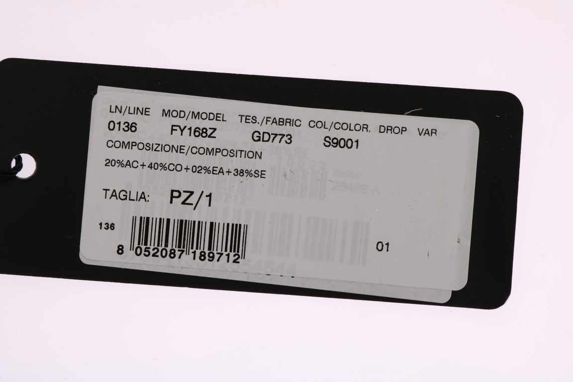 Dolce & Gabbana Gray Silk Black Lace Hair Women's Claw