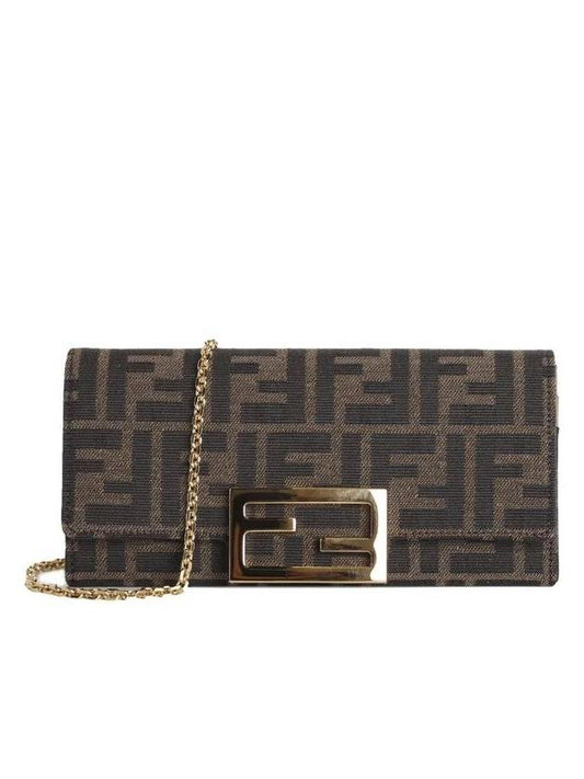 Fendi FENDI BAGUETTE CONTINENTAL WALLET WITH CHAIN