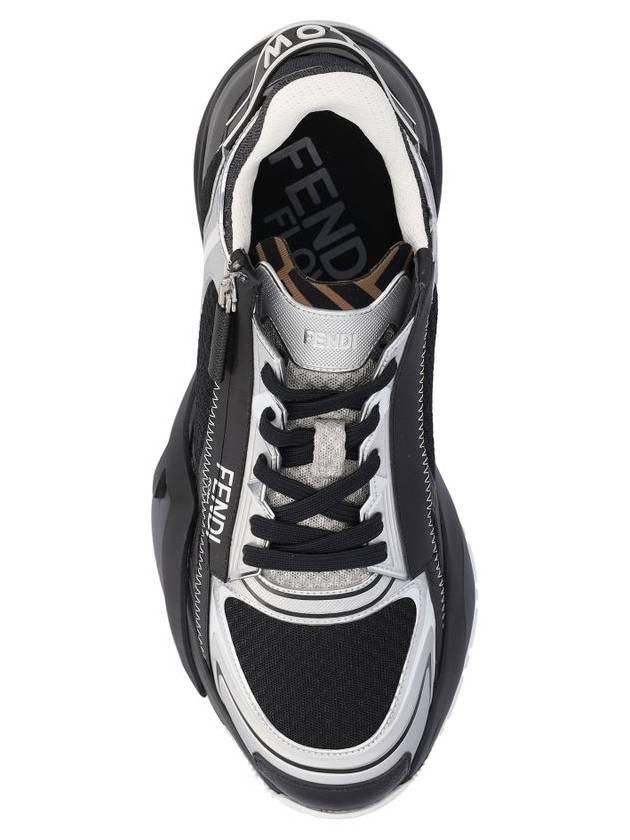 Fendi Technical Mesh Running Low-Top Sneakers Black