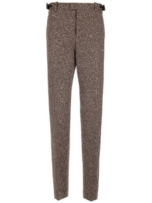 Bottega Veneta Herringbone Trousers Straight Pants