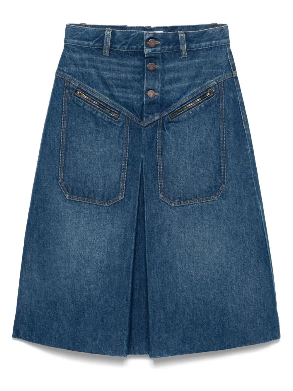 Chloe Women Denim Midi Skirt