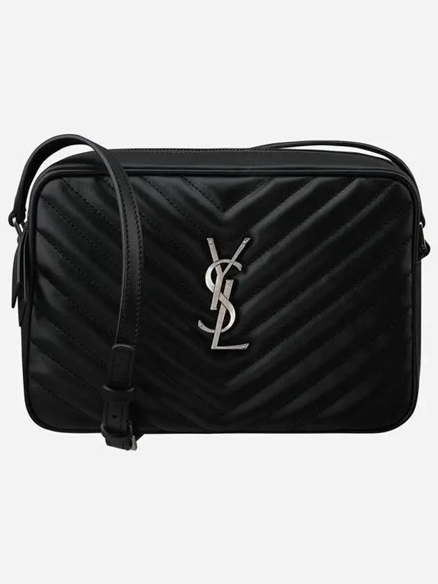 Saint Laurent Roux Quilted Cross Bag Black