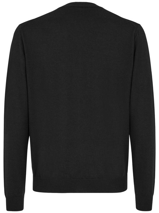 Fendi Men's Pullover Wool Sweatshirt Black