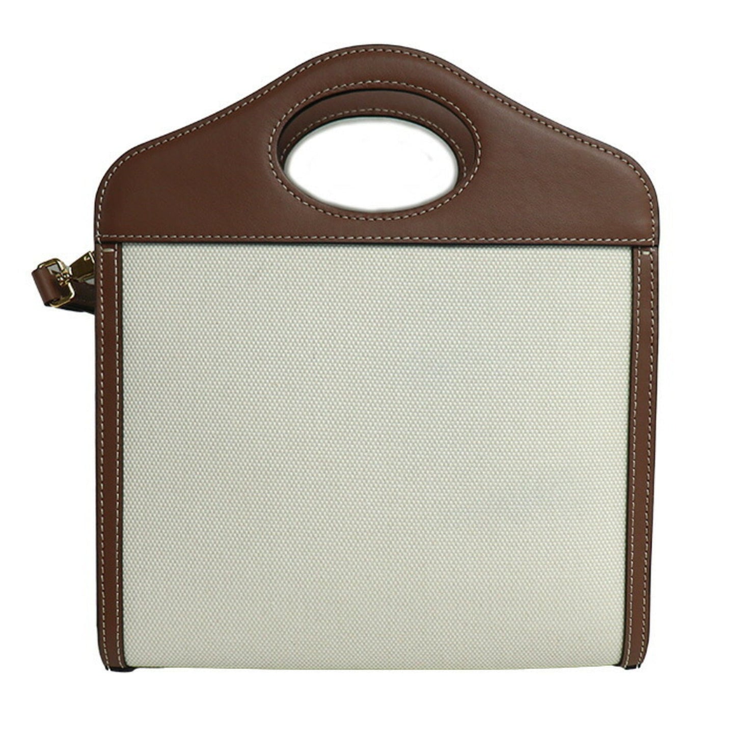 Burberry  Cotton Canvas Leather Shoulder Bag ()