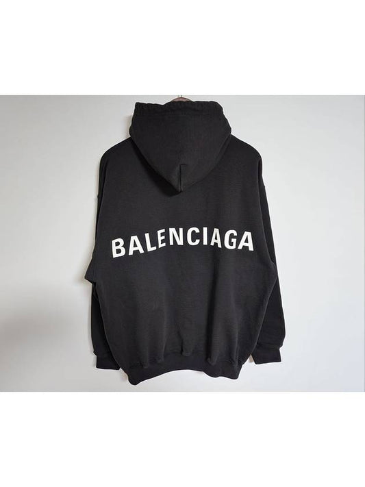 Balenciaga XS Back Logo Overfit Hoodie 556143 TAV37 1000
