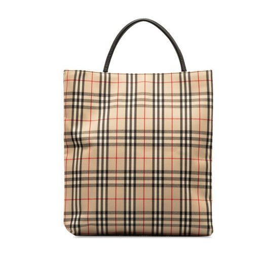 Burberry  Canvas Leather Tote Bag ()