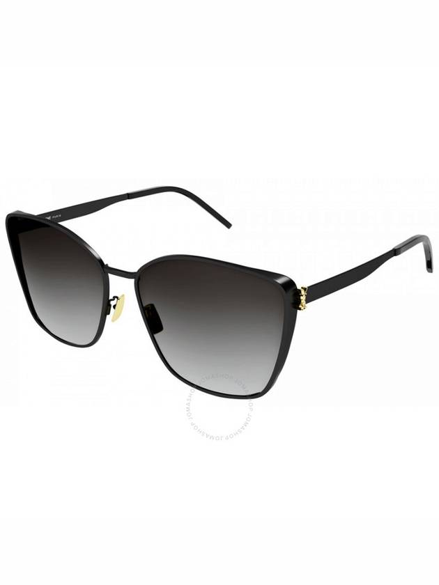 Saint Laurent Saint Laurent Grey Gradient Oversized Ladies Sunglasses SL M98 002 62