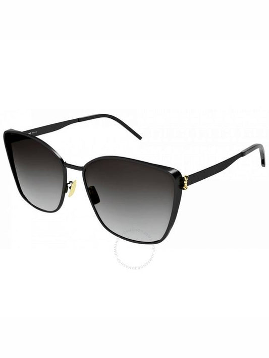 Saint Laurent Saint Laurent Grey Gradient Oversized Ladies Sunglasses SL M98 002 62