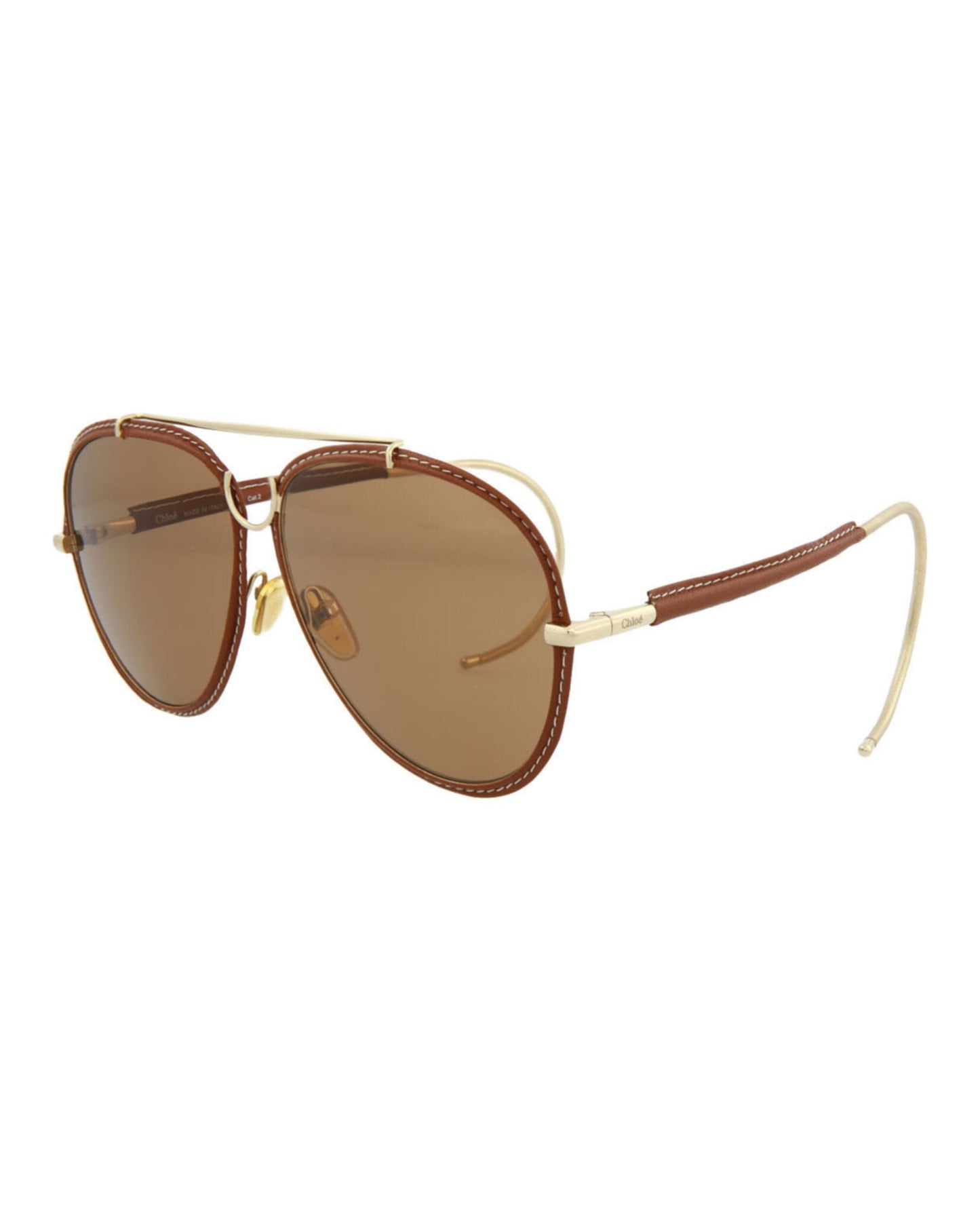 Aviator-Style Metal Sunglasses
