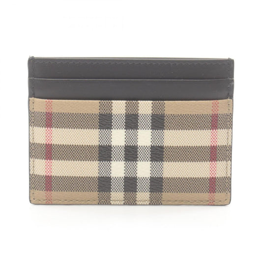 Burberry    Coated Canvas Leather Business Card Case ()