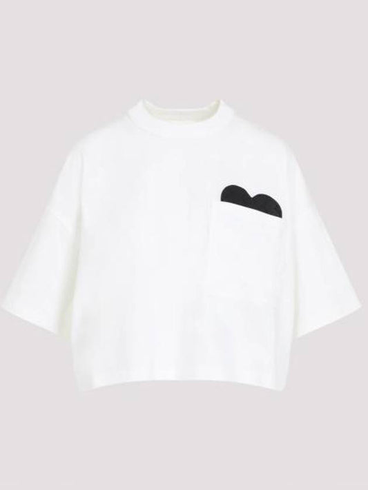 Bottega Veneta Pocket Detail Cotton Short Sleeve T-Shirt White