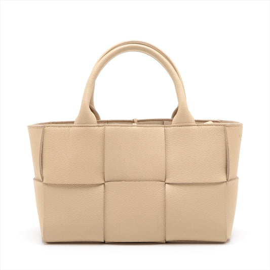 Bottega Veneta  Maxine Introduction The Alcoholic Leather 2WAY Handbag Beige
