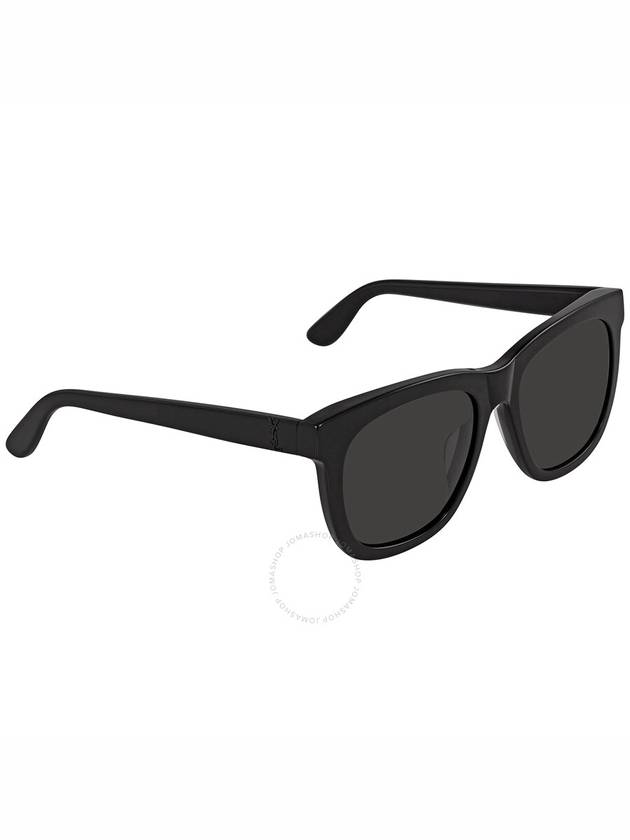 Saint Laurent Saint Laurent Grey Square Unisex Sunglasses SLM24K 001 55