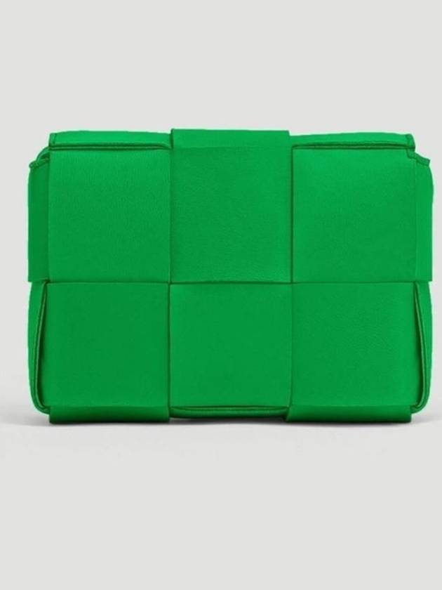 Bottega Veneta Intrecciato Cassette Small Cross Bag Green