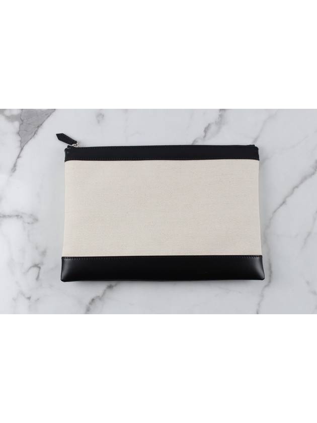 Balenciaga cotton canvas clutch