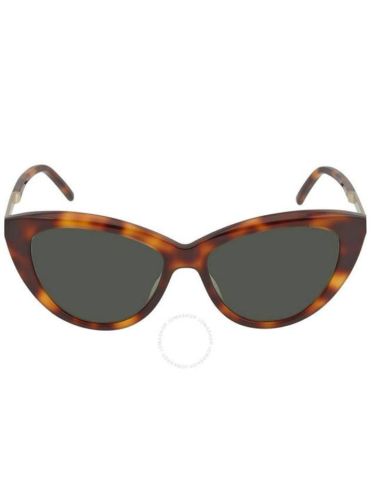 Saint Laurent Saint Laurent Green Cat Eye Ladies Sunglasses SL M81 003 55