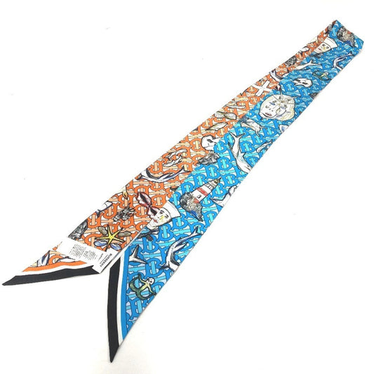 Burberry blue  Silk Scarf ()