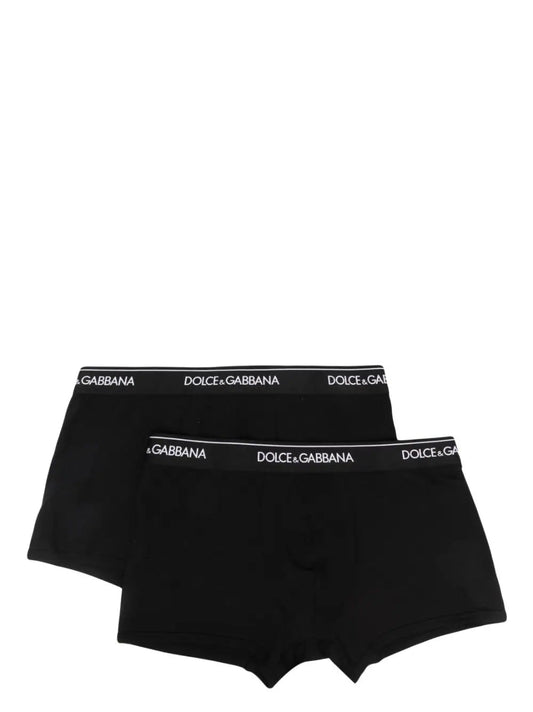 Dolce & Gabbana Men Set Of 2 Boxers With Logo Band