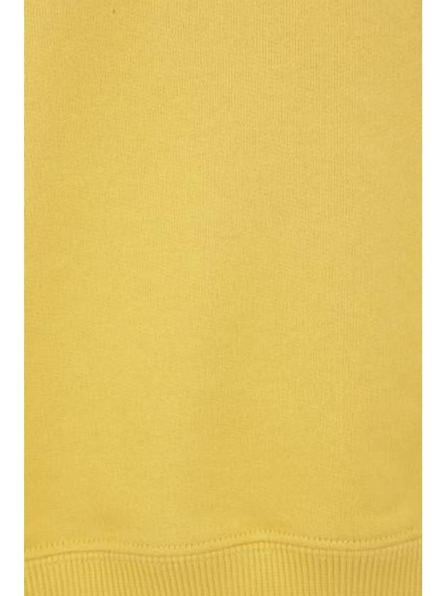 Saint Laurent Embroidered Logo Organic Cotton Sweatshirt Yellow