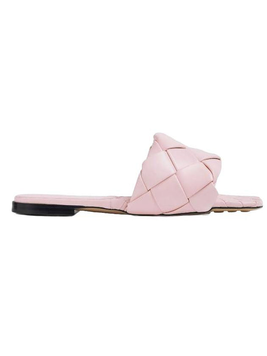 Bottega Veneta WoMen's Lido Leather Slippers Cameo
